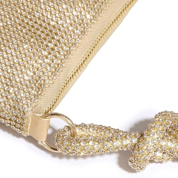 Rhinestone Evening Bag Womens Mini Purse Glitter Shoulder Clutch Makeup - Picture 8 of 9